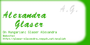 alexandra glaser business card